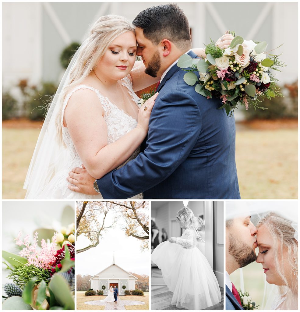 winter wedding photography at Tin Roof Farms