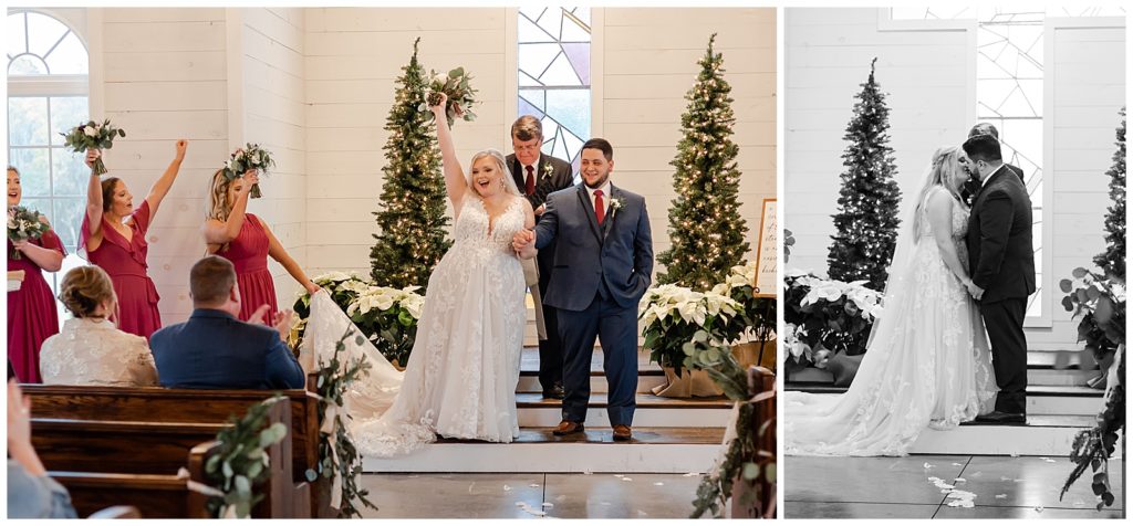winter wedding at Tin Roof Farms